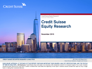 Credit Suisse Equity Research