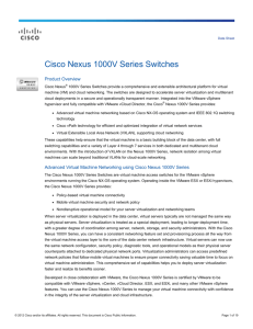 Cisco Nexus 1000V Series Switches