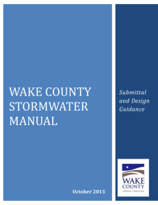 Wake County Stormwater Manual