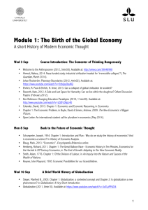 Module 1: The Birth of the Global Economy