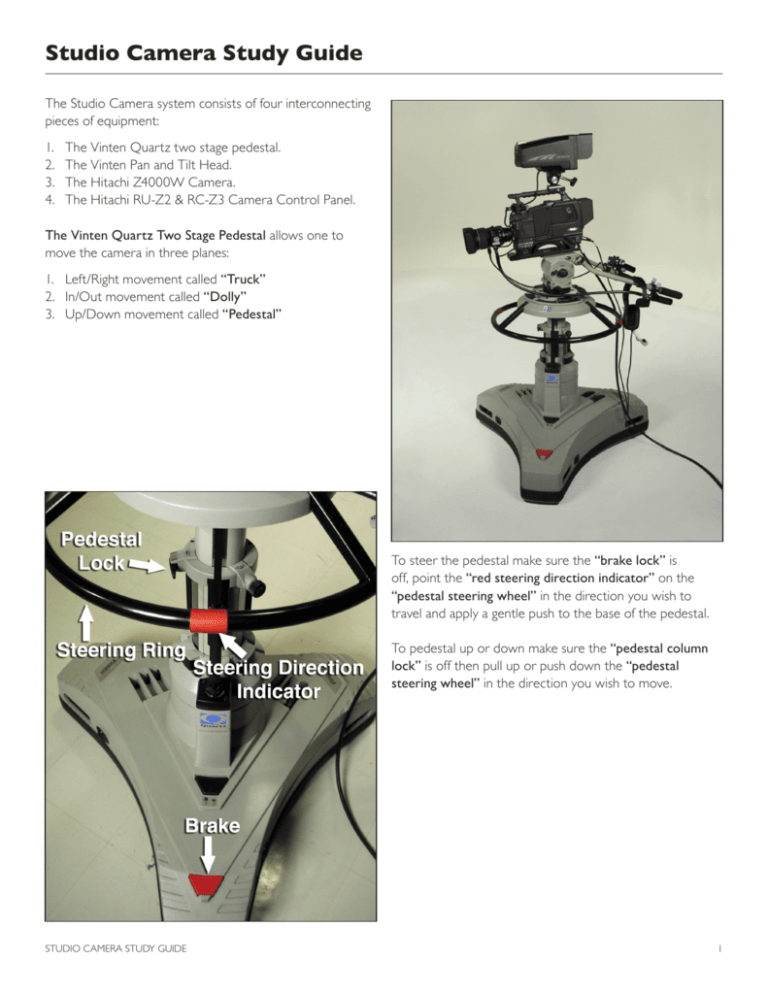 Studio Camera Study Guide