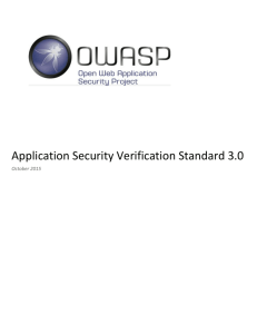 Application Security Verification Standard 3.0