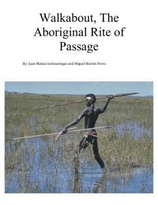 Walkabout, The Aboriginal Rite of Passage