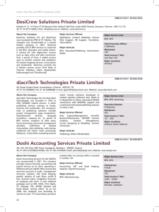 Doshi Accounting Services Private Limited diacriTech Technologies