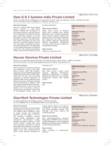 Deccan iServices Private Limited DiacriTech Technologies Private