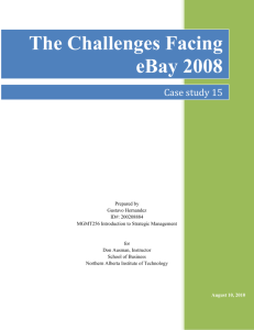 The Challenges Facing eBay 2008