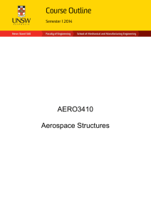 AERO3410 Aerospace Structures