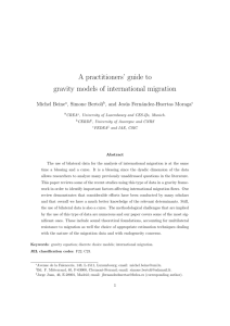 A practitioners' guide to gravity models of international