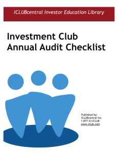 our Free Investment Club Audit Checklist