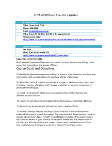 Course Description Course Goals and Objectives