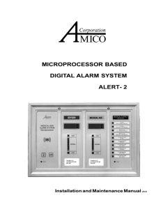 MICROPROCESSOR BASED DIGITAL ALARM SYSTEM ALERT