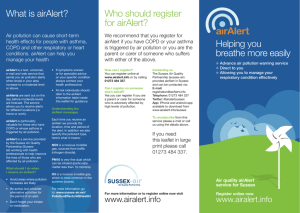 airAlert information leaflet