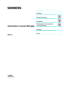 Automation License Manager