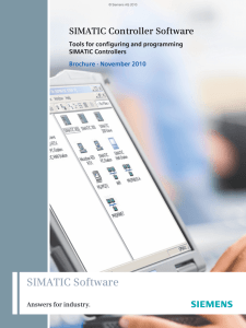 SIMATIC Controller Software - Tools for configuring and programming