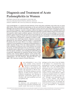 Diagnosis and Treatment of Acute Pyelonephritis in Women