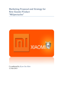 Marketing Proposal and Strategy for New Xiaomi