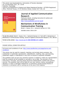 Mechanisms of Mindfulness in Communication Training