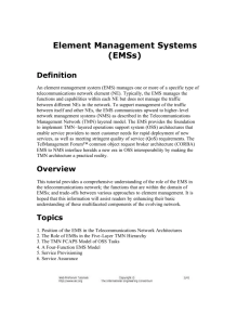 Element Management Systems (EMSs)