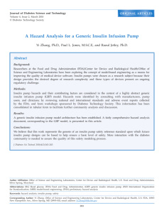 A Hazard Analysis for a Generic Insulin Infusion Pump