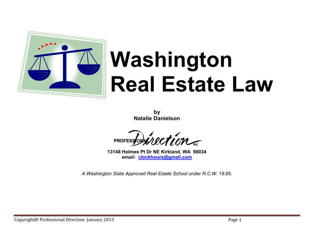 Washington Real Estate Law