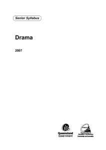 Drama (2007) - Queensland Curriculum and Assessment Authority