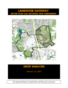 SWOT Analysis - The Maryland-National Capital Park and Planning