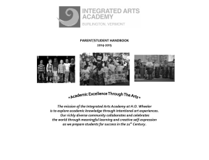 parent handbook fy14-15 - Integrated Arts Academy