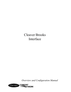 Cleaver Brooks Interface