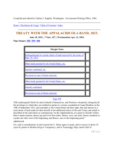 TREATY WITH THE APPALACHICOLA BAND, 1833.
