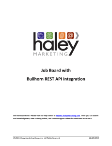 Job Board with Bullhorn REST API Integration