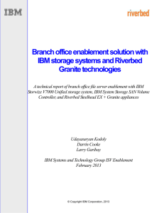 Branch Office Enablement Solution with IBM Storage