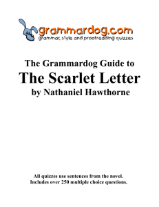 THE SCARLET LETTER by Nathaniel Hawthorne