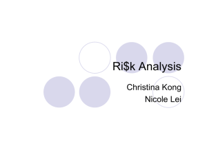 Risk Analysis - Information Systems and Internet Security