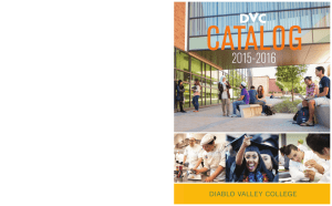2015-2016 catalog - Diablo Valley College