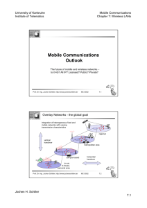 Mobile Communications Outlook