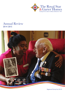 Annual Review 2014 / 2015 - The Royal Star & Garter Homes