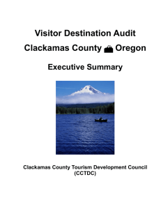 Clackamas County Visitor Destination Audit Executive Summary