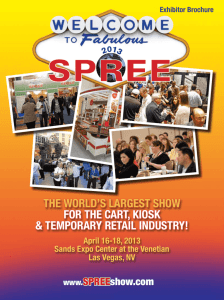 the world's largest show for the cart, kiosk & temporary retail industry!