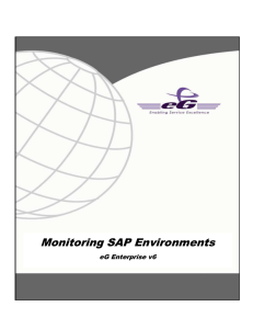 Monitoring SAP Environments