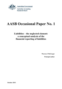 AASB Essay Template - Australian Accounting Standards Board