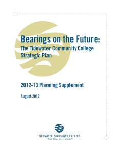 2012-13 Planning Supplement - Tidewater Community College