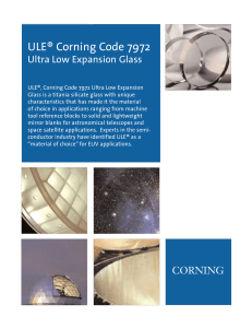 ULE® Corning Code 7972 Ultra Low Expansion Glass