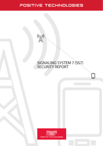 signaling system 7 (ss7) security report