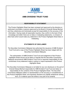 AMB Dividend Trust Fund (AMBDTF)