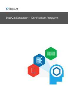 BlueCat Education - Certification Programs