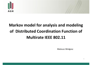 Markov model for analysis and modeling of Distributed Coordination