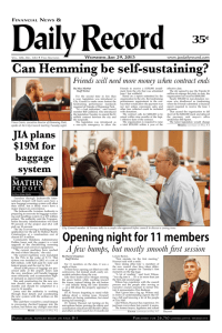 Wednesday, July 29, 2015 - Jacksonville Daily Record