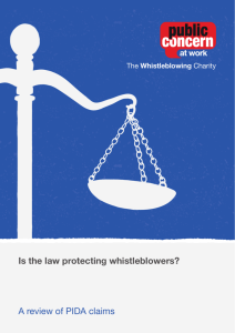 The Whistleblowing Commission