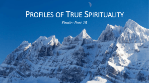 Profiles of True Spirituality