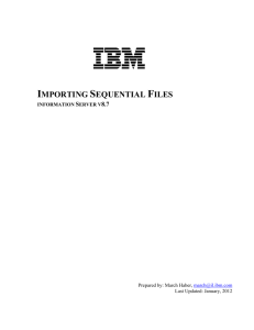 importing sequential files